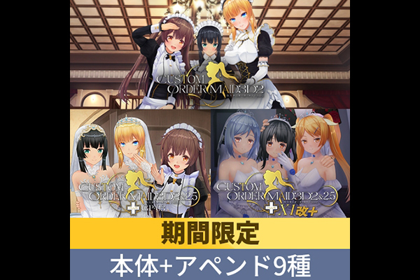 【期間限定】カスタムオーダーメイド3D2 アペンド9種類付パック
